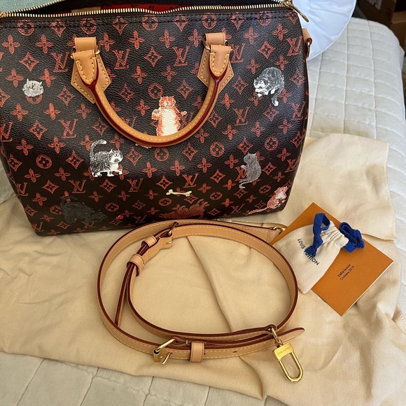 Louis Vuitton x Grace coddington speedy Catogram Bandouliere  30 limited edition - Picture 3 of 4